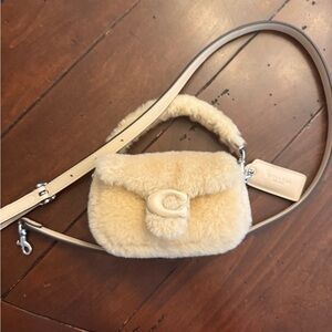 Coach Shearling Mini Tabby